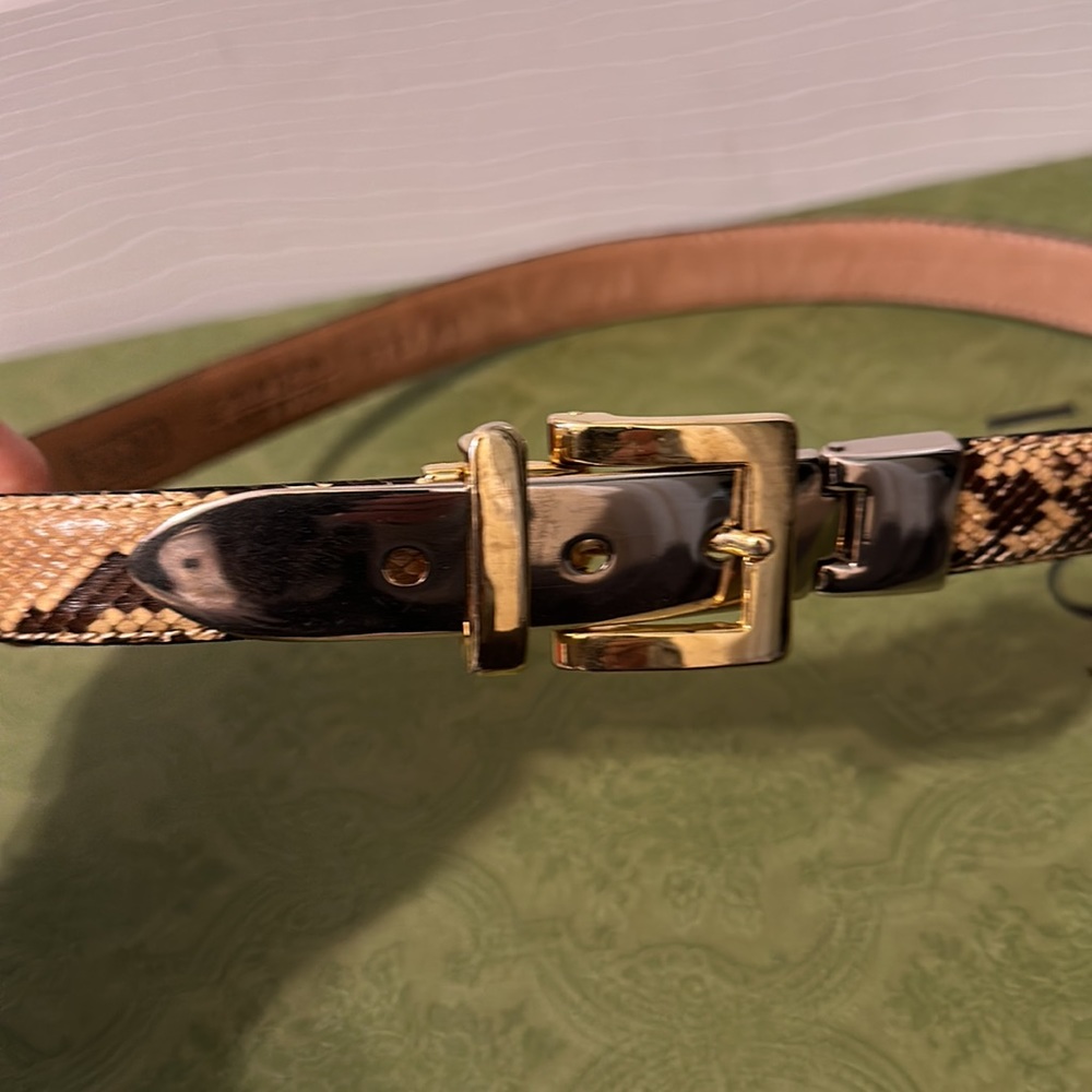 Wcm New York Genuine Python Belt Size Xsmall - image 3